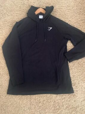Men’s Black Gymshark Crest Hoodie